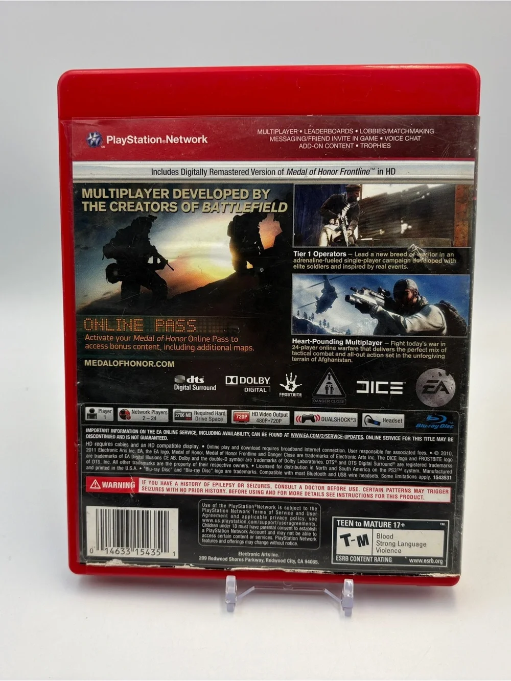 Sony Medal of Honor PS3 Game – Greatest Hits